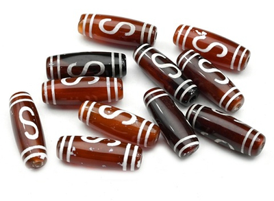 дзи-дкк ДЗИ "Денежный крючок" 30*10мм, красный