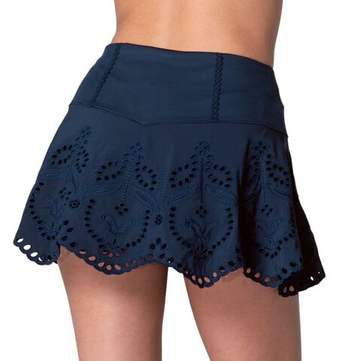 Теннисная юбка Lucky in Love Eyelet You Win - midnight