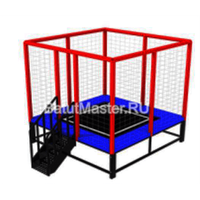 Мини батутная арена "Радость в квадрате" 2x2x2,2 м