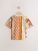 Футболка для мальчика Next AG8-703, Молочный, Оранжевый