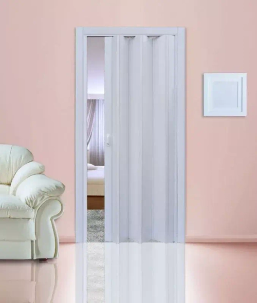 Дверь-гармошка Майами-стиль белая глянцевая 2050х840 мм