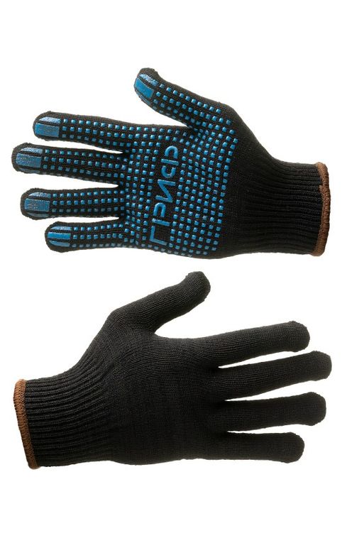 Перчатки трикотажные «Гриф» с точечным ПВХ-покрытием ладони (10 класс), арт. 7.028