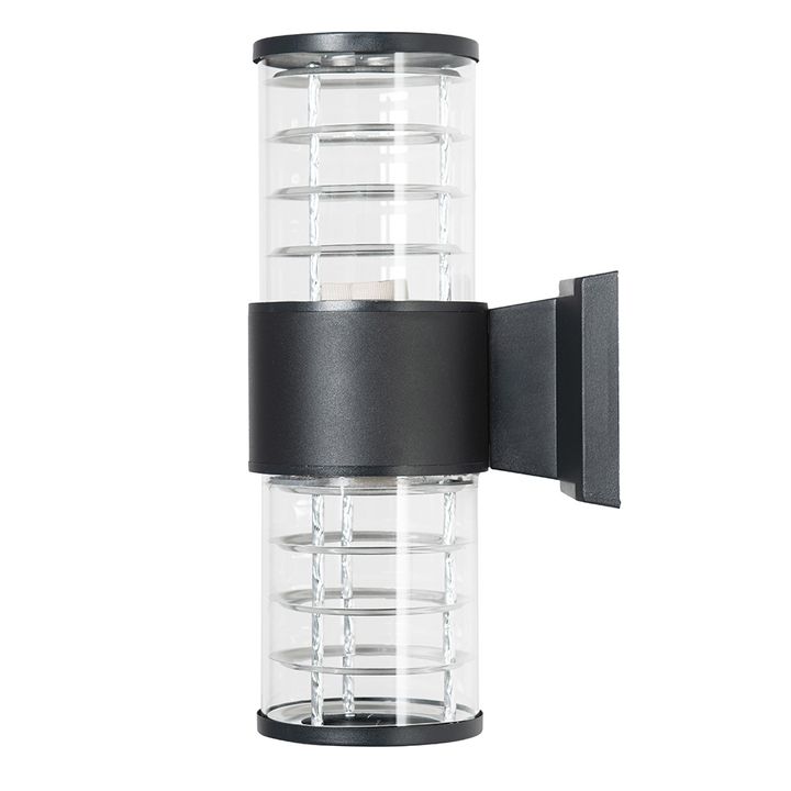 Светильник садово-парковый Feron.ONE DH0802-P, на стену вверх/вниз, E27 230V, черный пластик