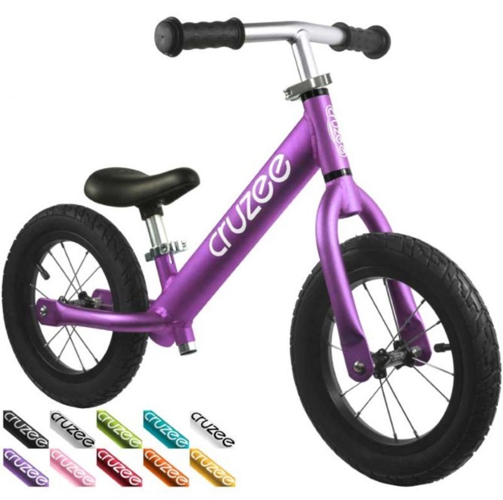 Беговел детский Cruzee UltraLite Air (пневматические колёса), фиолетовый