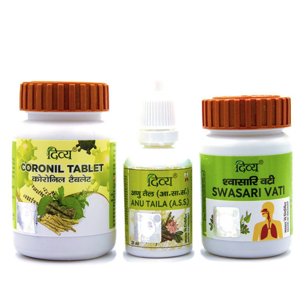 КОМПЛЕКС КОРОНИЛ КИТ ДИВЬЯ - НАБОР ДЛЯ БОРЬБЫ С ВИРУСОМ (CORONIL KIT DIVYA)
