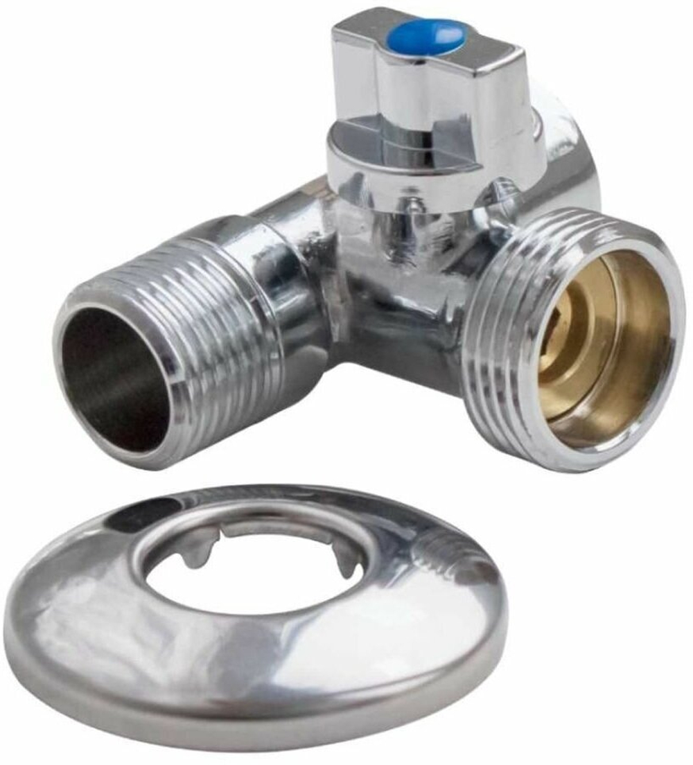 Кран шаровой угловой для подкл. с/т приборов 1/2"х1/2" VALFEX VF.392.N.04