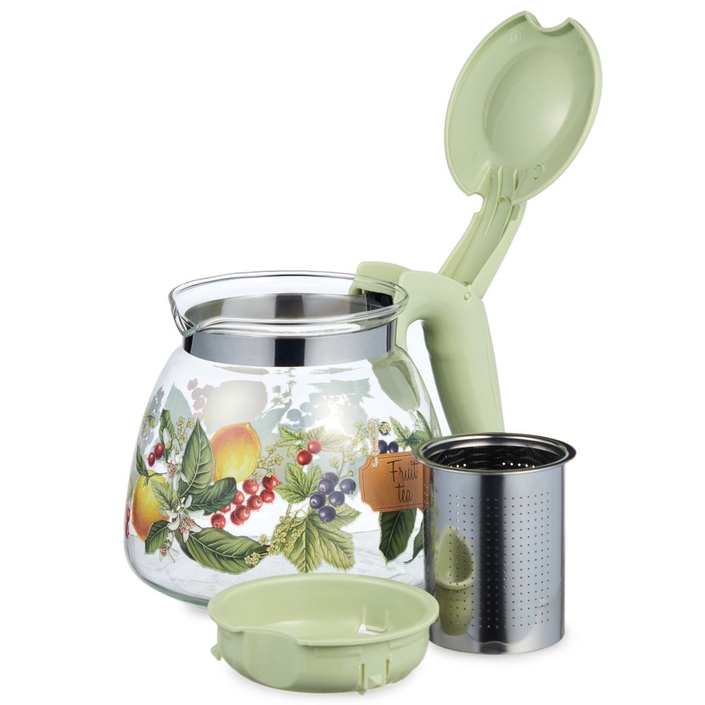 ЗАВАРОЧНЫЙ ЧАЙНИК AGNESS С ФИЛЬТРОМ "ФРУКТЫ" 900 МЛ.