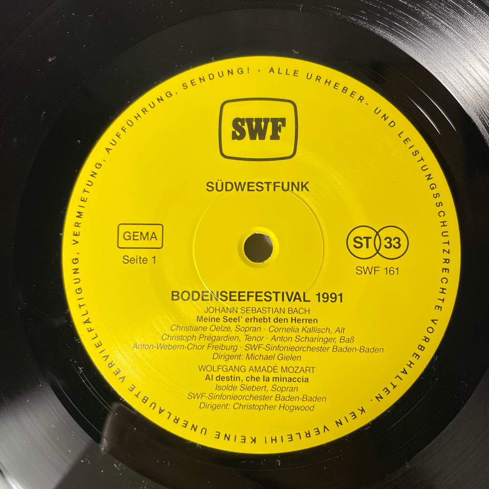 Винтажная виниловая пластинка LP Сборник Bodensee Festival 1991 Фестиваль на Боденском Озере (Германия 1991)