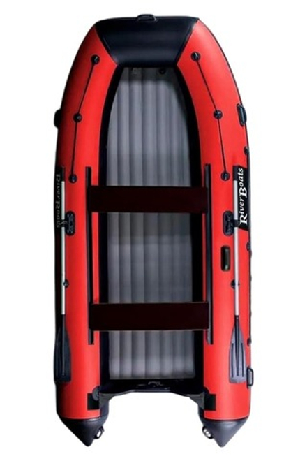 Лодка ПВХ River Boats RB 410 НДНД серо-красный