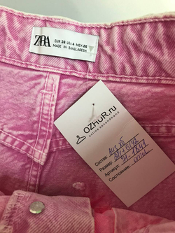 Шорты Zara для яркой девушки, маркировка 36, визуально на 42 размер