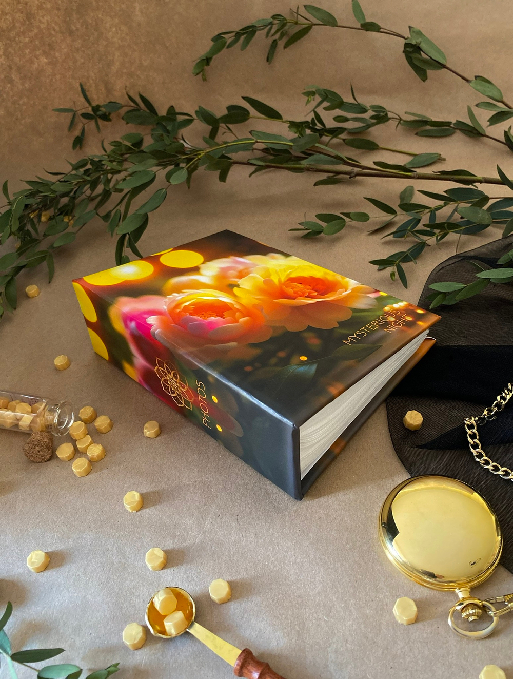 Фотоальбом на 100 фото 10х15 см, пластик. листы floral comfort 2