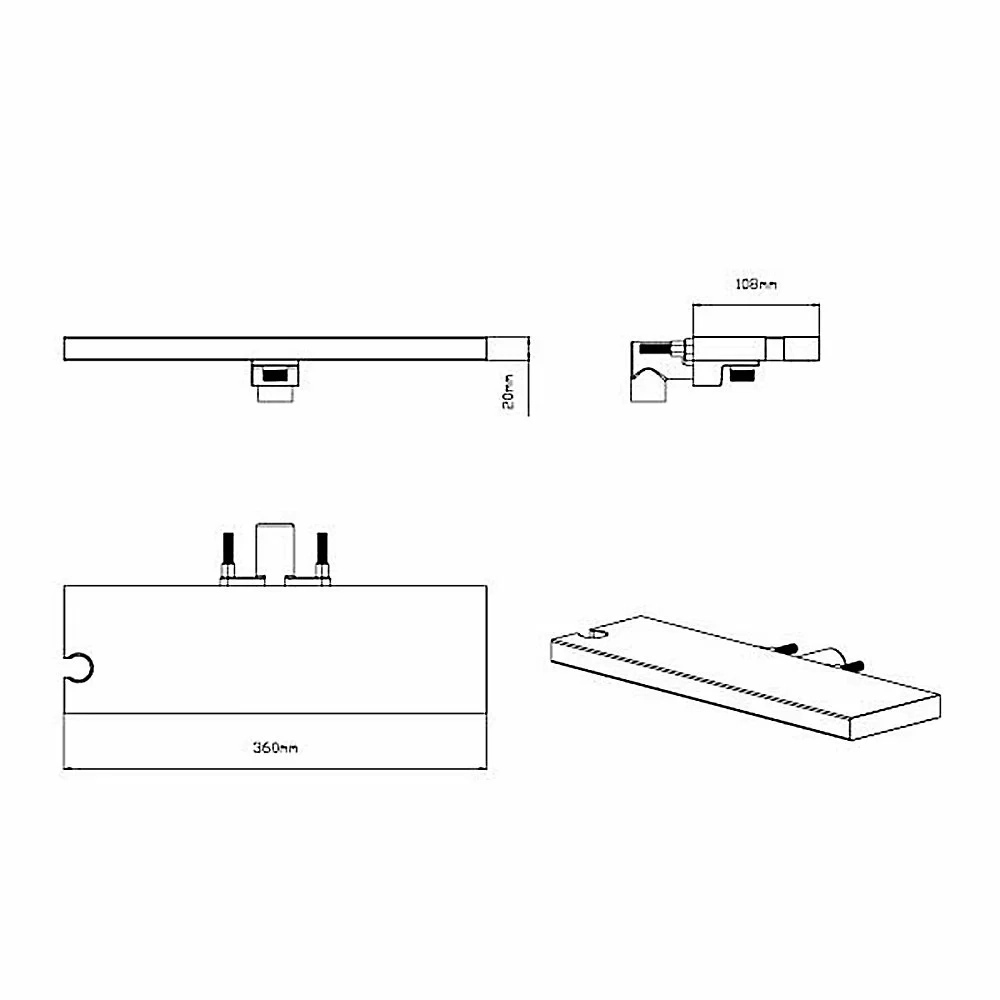 Душевая система Vincea VSFW-4211RBG брашированное золото