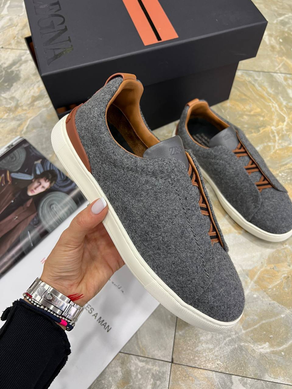 Кеды Zegna