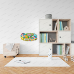 Игровой стенд фигурный Календарь природы с карманом 2086