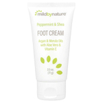 Mild By Nature, крем для ног с перечной мятой, маслом ши, маслами арганы и марулы, 71 г (2,5 унции)