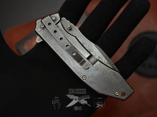 Cкладной нож VN P563 c клинком из стали 420, рукоять Stainless Steel