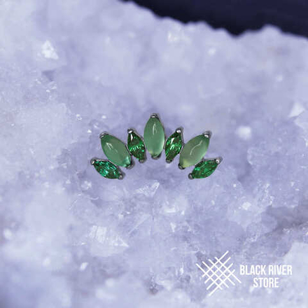 7K Marquise v.2 Green Onyx & Green