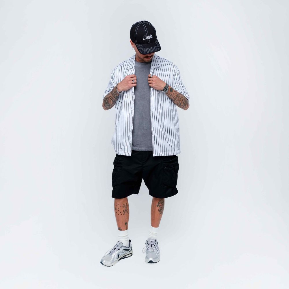 Рубашка Dissident Oval Logo белая