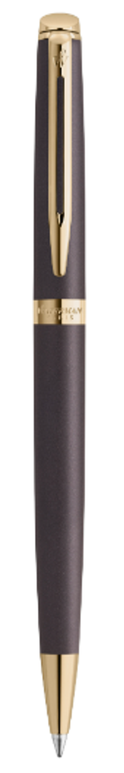 Waterman Hemisphere Metallic Black Lacquer GT ручка шариковая, 1,0мм, подарочная упаковка