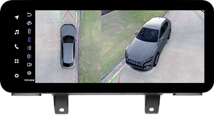 Магнитола для BMW 5 G30 2017-2020 EVO - Teyes LUX ONE 360 монитор 12.3" 2K QLED на Android 10, Быстрая, CarPlay, 4G SIM-слот, 4 камеры в комплекте