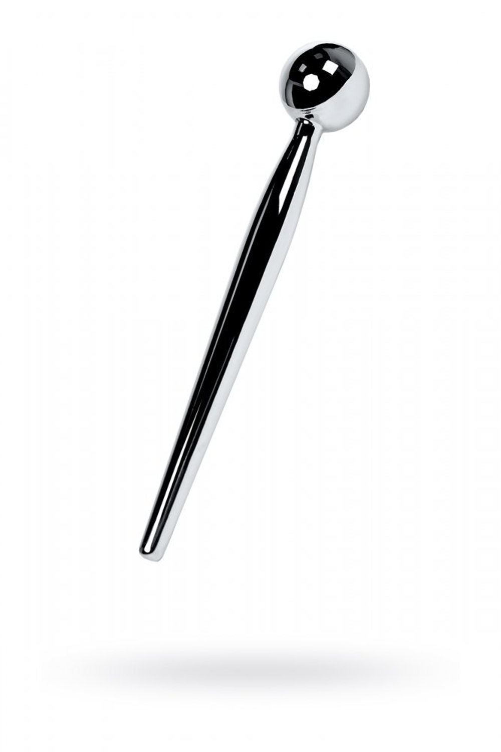 Уретральный плаг Toyfa Metal с ограничителем-шариком серебряный 9,5 см