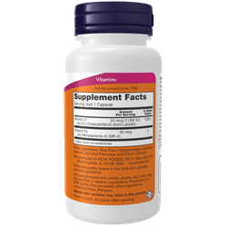 Now Foods Vitamin D3 & K2 1000 / 45 120 veg capsules, Витамины Д3 и К2