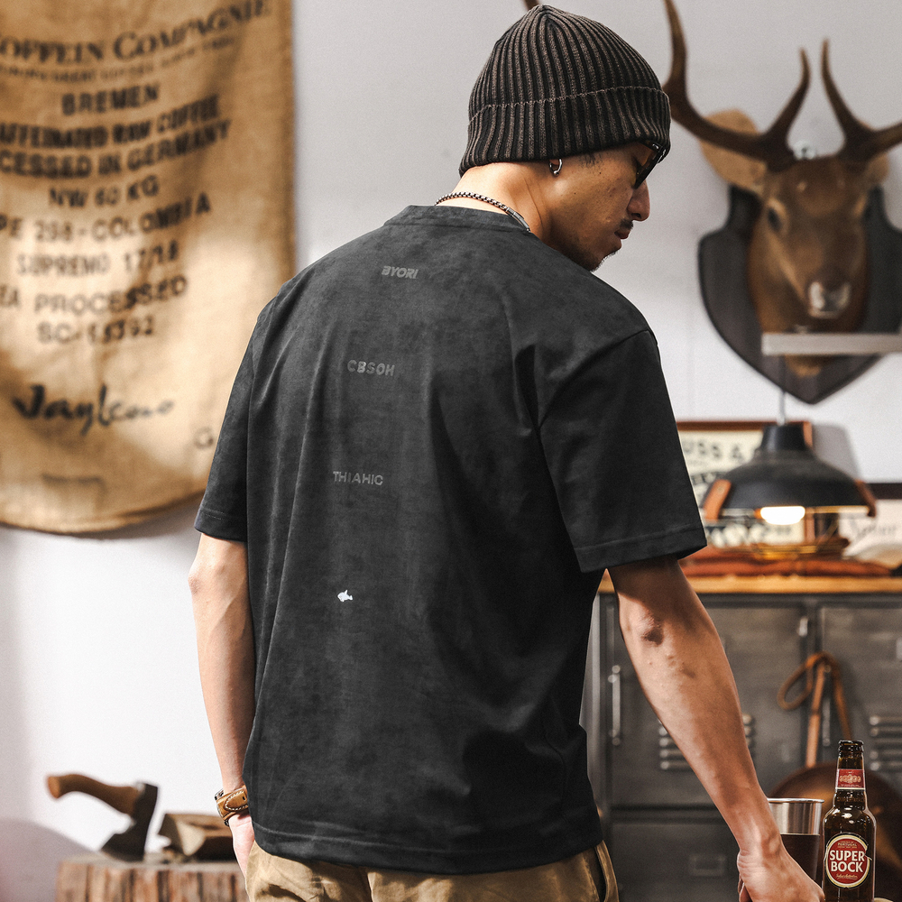 Американская ретро футболка с эффектом облака