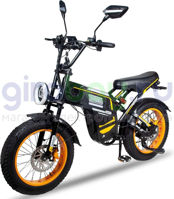 Электровелосипед Minako APEX (48V/20Ah) - Желтый фото №2