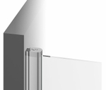 Душевая дверь Ravak Chrome CSD1-90 0QV70100Z1 профиль Белый стекло Transparent