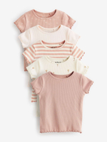 Футболка для девочки Next N33-669, 5 шт., Розовый