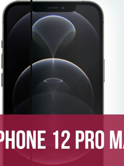 Защитное стекло  iPhone 12 Pro Max (6.7) 5D black Zibelino