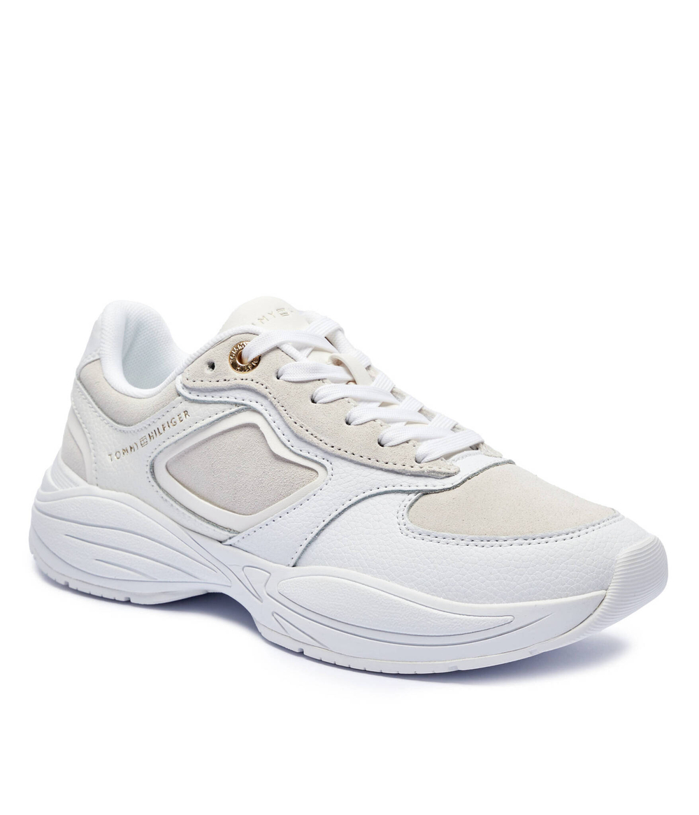 Кожаные кроссовки chunky Tommy Hilfiger - белый(FW0FW08130)