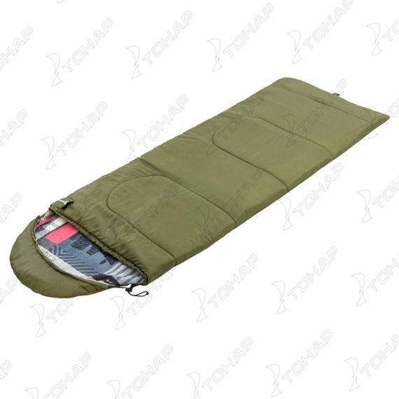 Спальный мешок TRAVEL 400 (210*70) Hollowfiber зелёный (N-SB-H400-210x70) NISUS