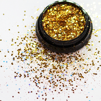 АФН, Глиттер "Megamix" в черной банке QTA01, 1 шт