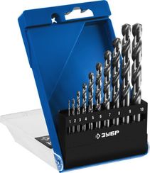 ПРОФ-А, 10 шт, (1-10 мм), сталь Р6М5, класс А, набор сверл по металлу, Профессионал (29625-H10)