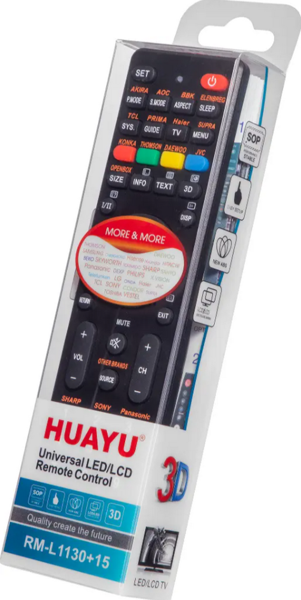 Пульт универсальный RM-L1130+15 для LCD LED TV Huayu