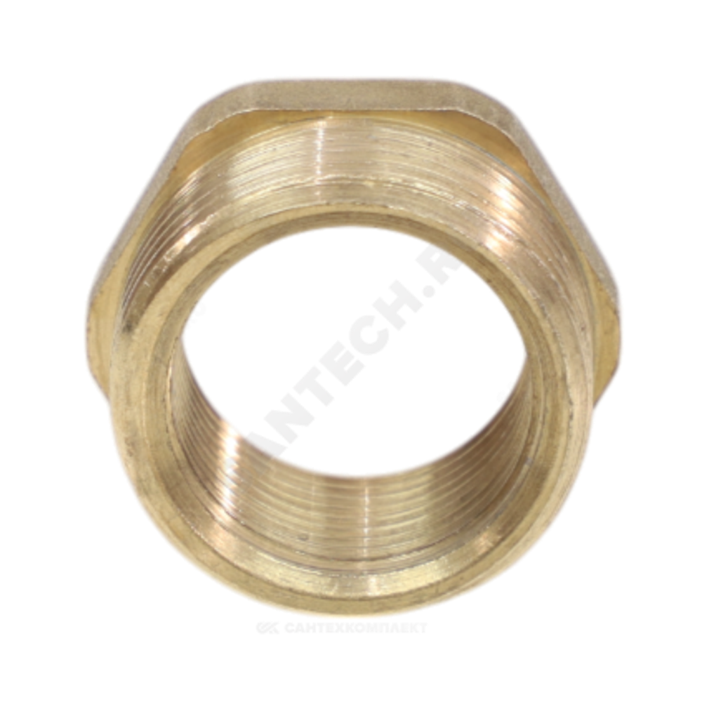 Футорка латунь Ду 15х10 (1/2"х3/8") НР/ВР VALFEX VF.581.L.012.038
