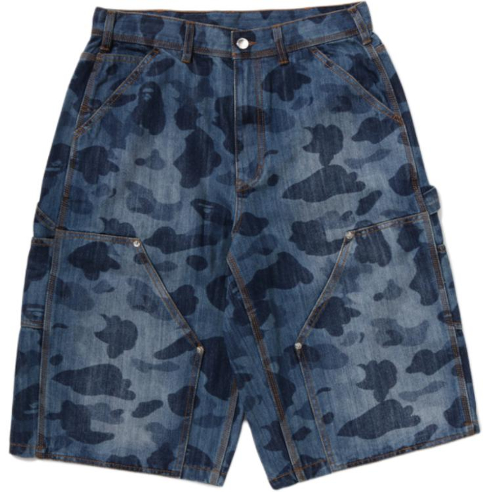 A Bathing Ape Bathing Ape 1st Camo Denim Шорты