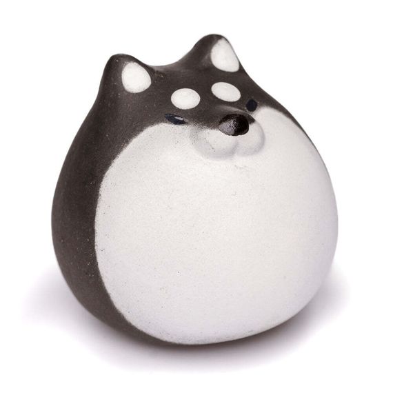 Фигурка Пёс Шоколадка, глина, 4 см