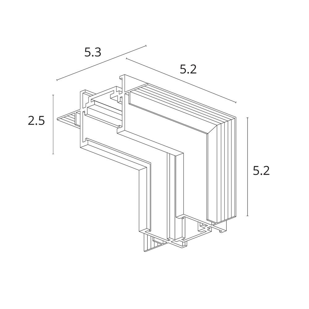 Коннектор угловой для встраиваемого шинопровода Arte Lamp