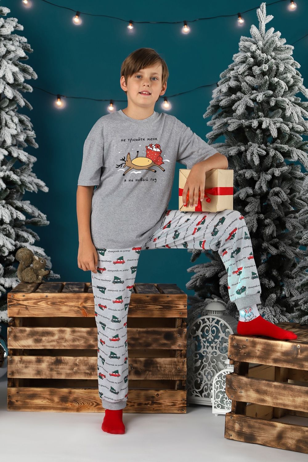 Костюм для мальчика Каникулы-2.2 Виотекс СЕРЫЙ МЕЛАНЖ