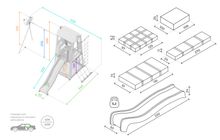Детский спортивный комплекс для дачи ROMANA Избушка NEW (с пластиковыми качелями)