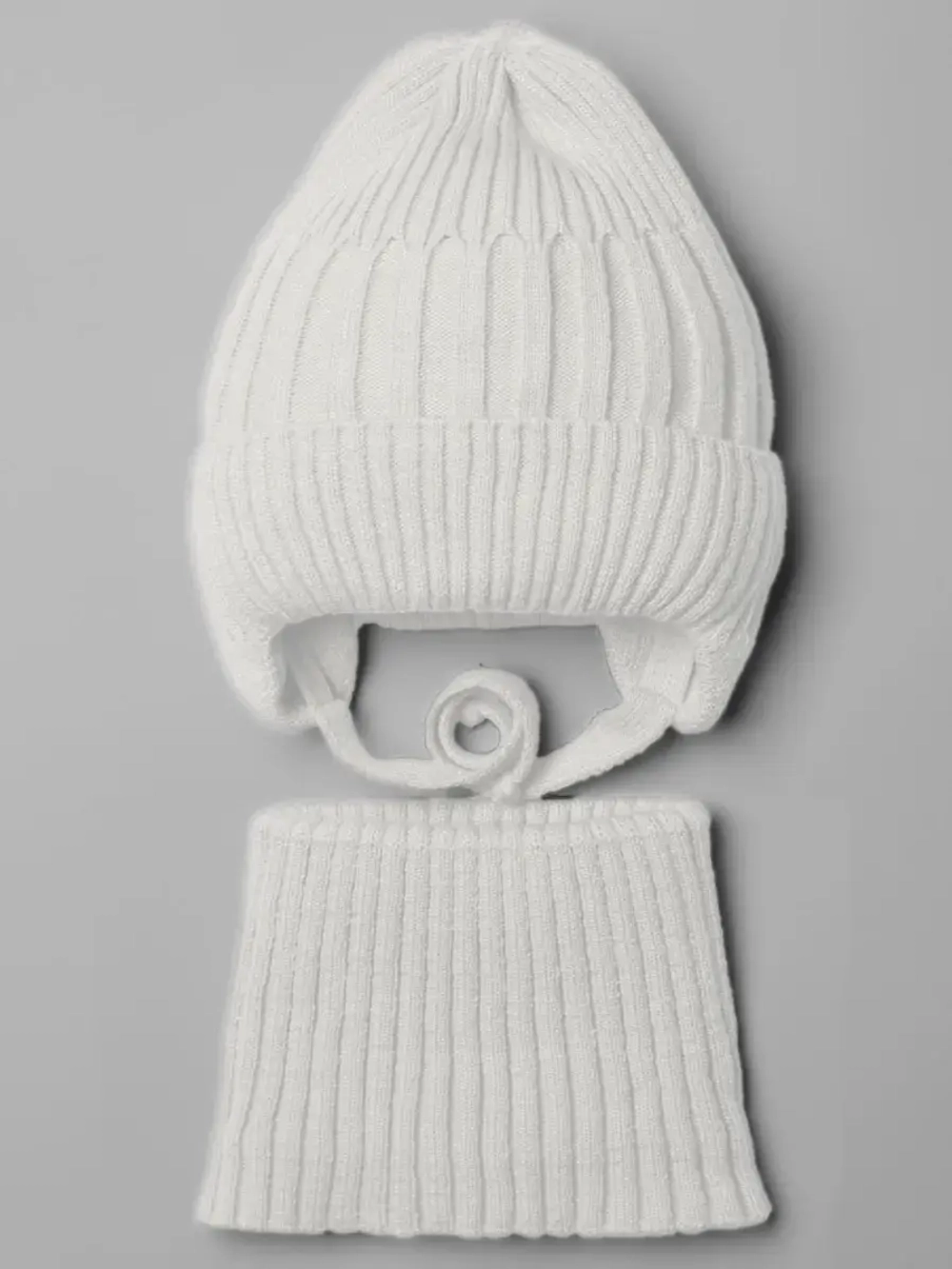 Шапка детская осенняя со снудом