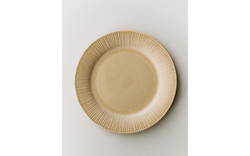 Zara Home тарелка обеденная из каменной керамики, цвет бежевый, 26 см