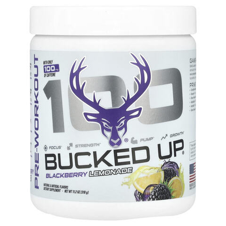 Bucked Up, 100, ежевичный лимонад перед тренировкой, 318 г (11,2 унции)