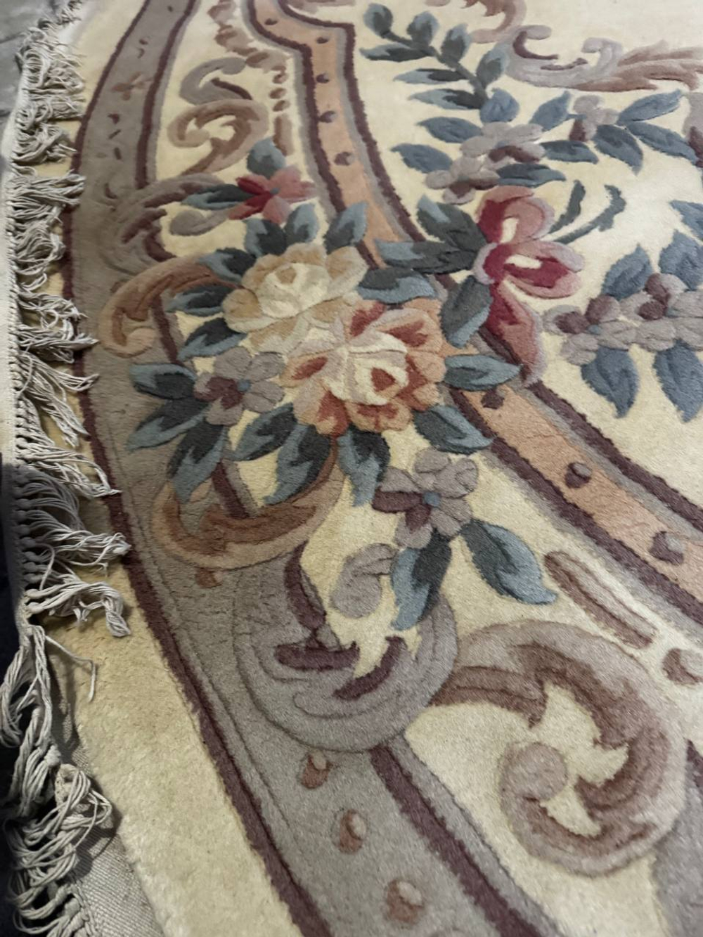 Круглый винтажный ковёр