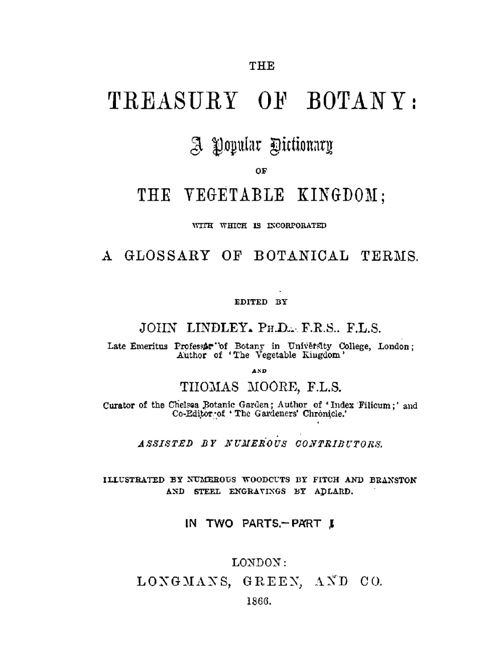 The Treasury of Botany. Part 1 | Thomas Moore