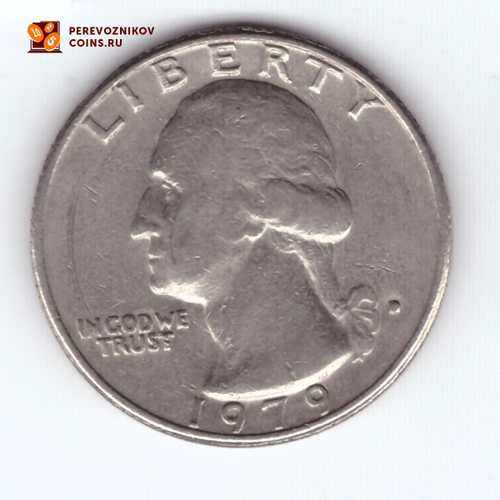 1/4 доллара 1979 (D). США. Медно-никель F-VF