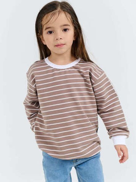 Свитшот облегченный "Полоска Какао"