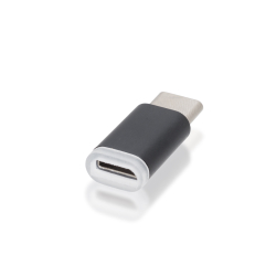 Адаптер-переходник ROSCO Micro-USB to Type-C оптом (арт. ADPT-TYPE-C-MUSB-BLACK)